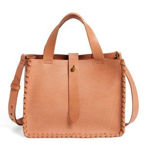 MADEWELL Whipstitch Mini Leather Tote Bag